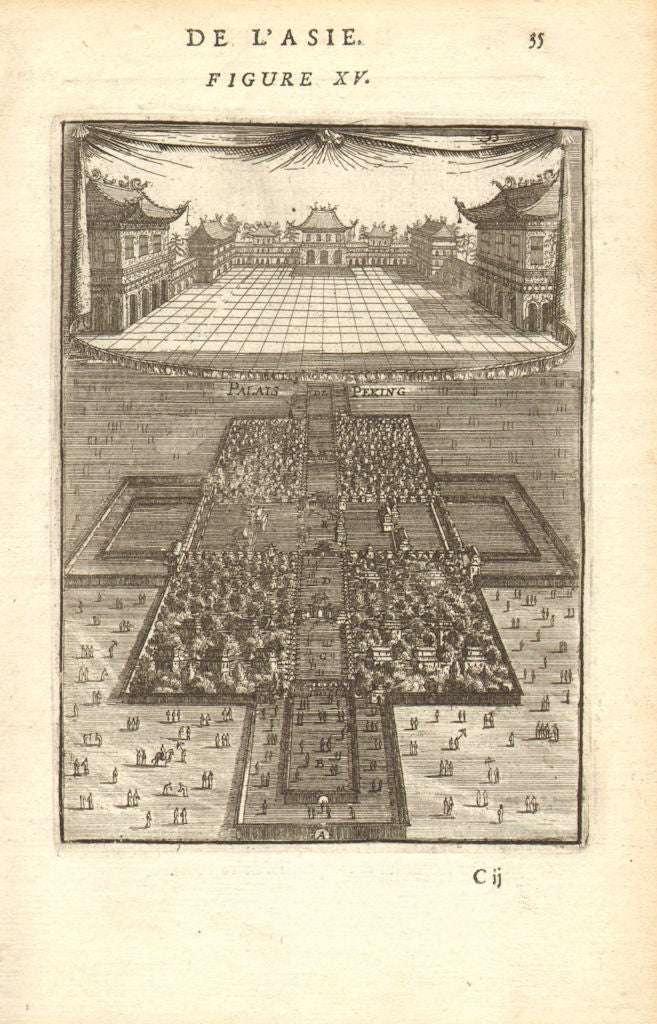 PEKING BEIJING Royal Palace 'Palais Peking'. Forbidden City? China. MALLET 1683
